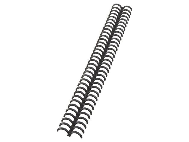 GBC Plastspiral Clickbind 12mm sv. 50/FP, fp om 50 st