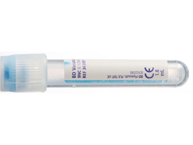 BD™ Hemogardrör ljusblå NaC 3,8% 1,8ml, fp om 100 st