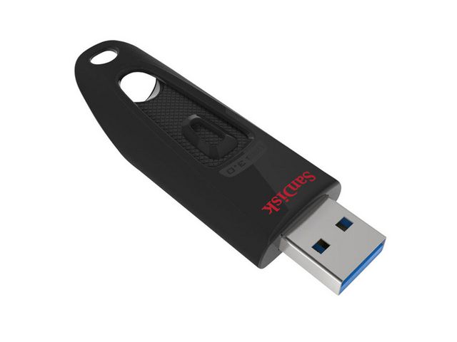 SanDisk USB-Minne, Ultra USB 3.0-flashenhet 32 GB, svart, st