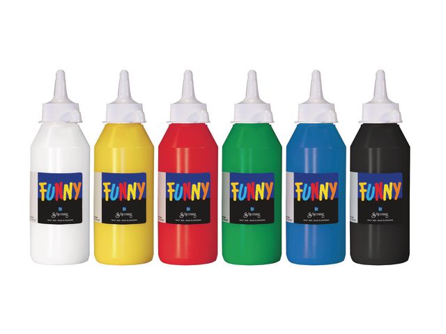 Fönsterfärg 6st x 250ml, fp om 6 st