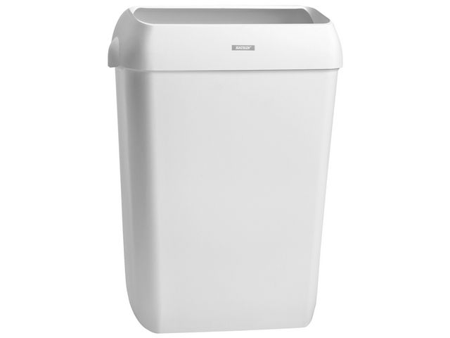 KATRIN Papperskorg, vit plast, 50 l, 575 x 420 x 280mm, st
