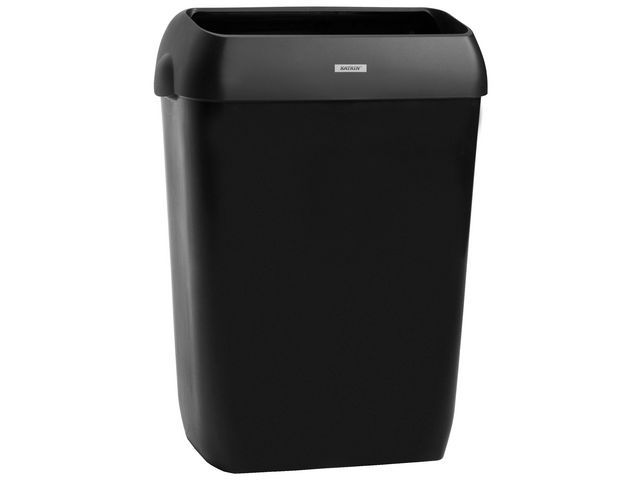 KATRIN Papperskorg, svart plast, 50 l, 575 x 420 x 280mm, st