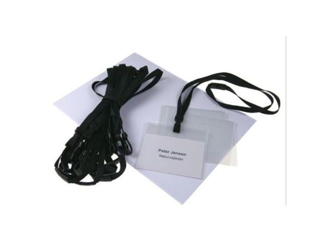 Expograf Cardkeep Namnskylt+halsband+instick, Bio. 10/FP, fp om 10 st
