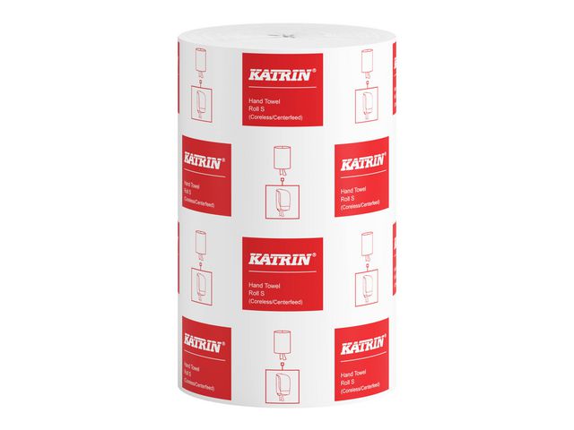 KATRIN Torkrulle S 1-lager 116m, vit, rulle om 116 m
