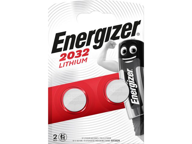 Energizer Batteri Lithium CR2032, fp om 2 st