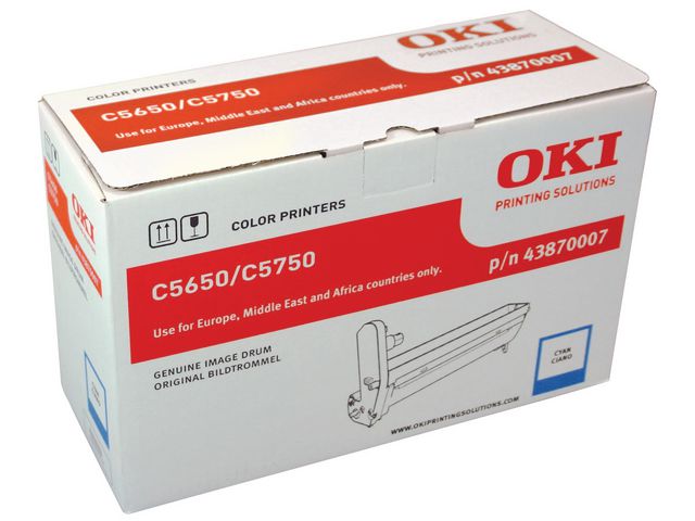 OKI Trumenhet, cyan, 43870007, st