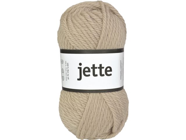 Järbo GARN Ullgarn Jette 50g, beige, st