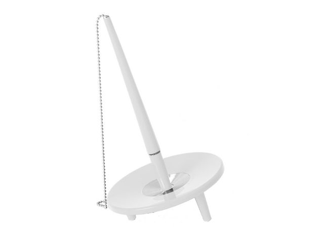 BALLOGRAF Kulpenna Deskset medium blått bläck vit, st