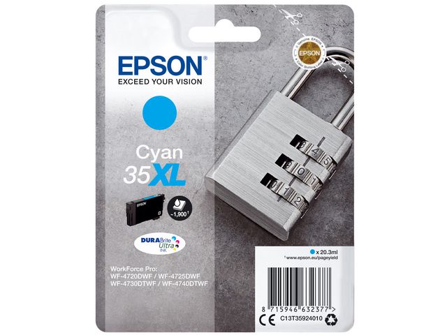 Epson Bläckpatron T3592 XL Cyan, st