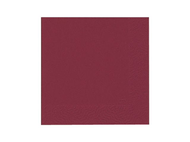 Duni Engångsservett, 1-lagers, enfärgad, 33 cm, bordeaux, fp om 500 st