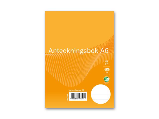 Lyreco Ant.bok A6 linj 24 blad, st