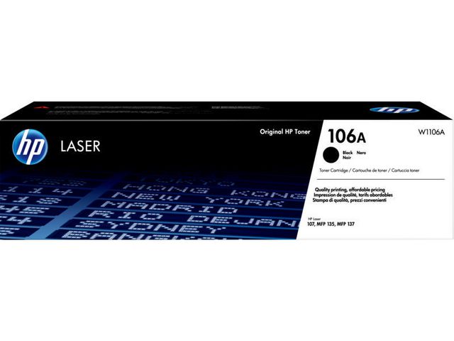 HP Toner W1106A 106A 1K Svart, st