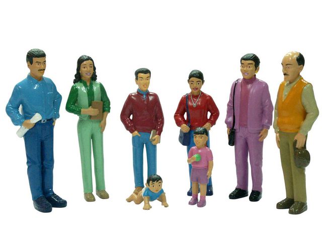 Miniland Familj Lekfigurer 3. 8/fp, st