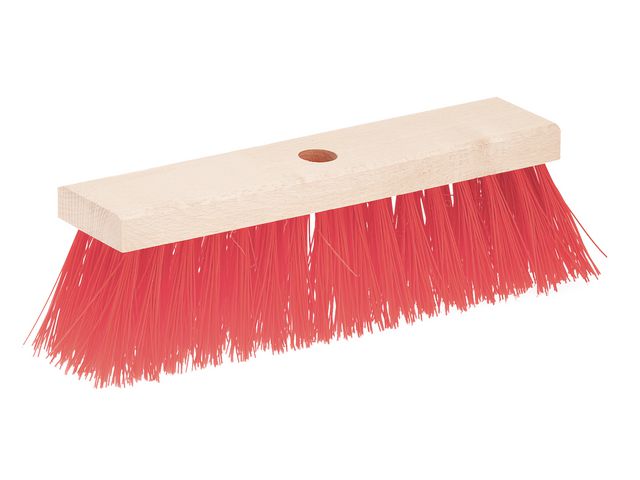 NORDEX Piassavaborste, styva borsthår, 30 cm, röd, st