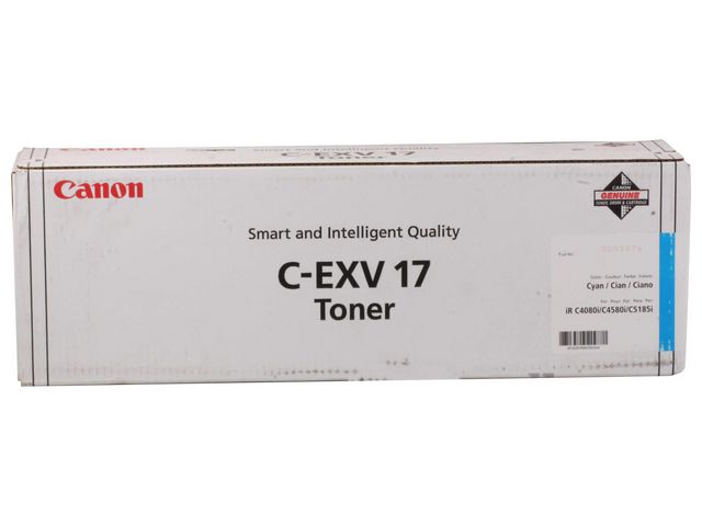 Canon Toner, C-EXV 17, cyan, 0261B002, st