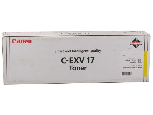 Canon Toner, C-EXV17, gul, 0259B002, st