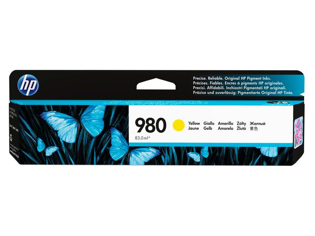 HP Bläckpatron D8J09A 980 Gul, st