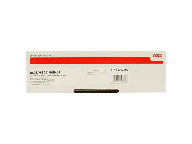 OKI Toner, singelförpackning, svart, 44992402, st