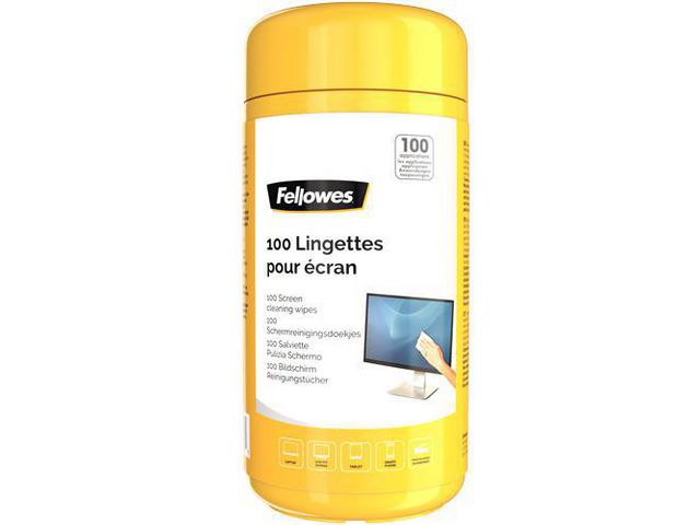 Fellowes Rengöringsduk Screen Wipes, fp om 100 st