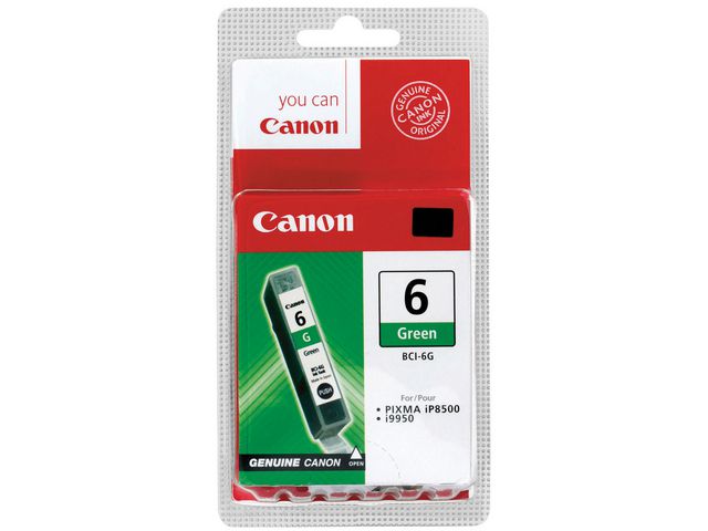 Canon Bläckpatron, BCI-6 G, 9473A002, grön, singelförpackning, st