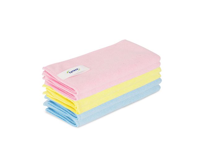 Lyreco Mikrofiberduk Pro 40x40cm sorterade färger, fp om 6 st