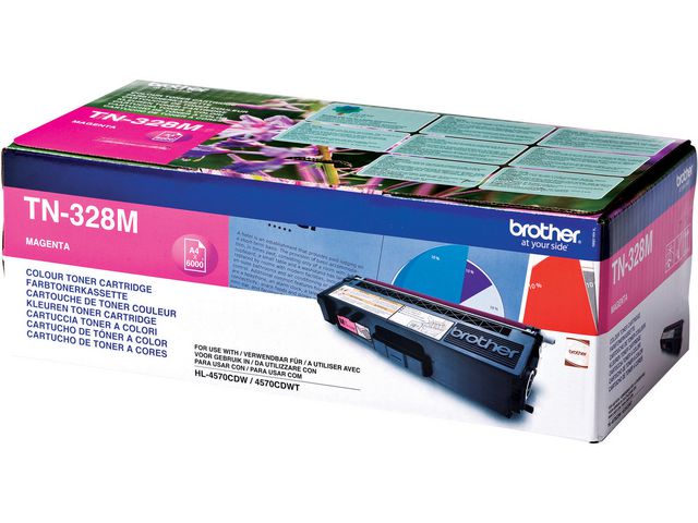 Brother Toner, magenta, singelförpackning, TN-328M, st