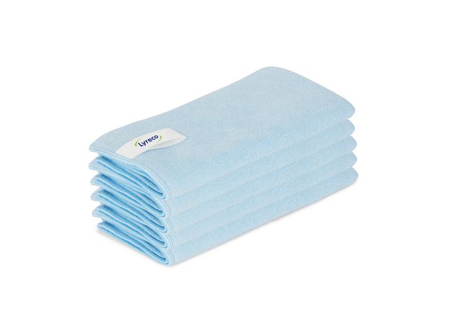 Lyreco Mikrofiberduk Pro 40x40cm blå, fp om 5 st
