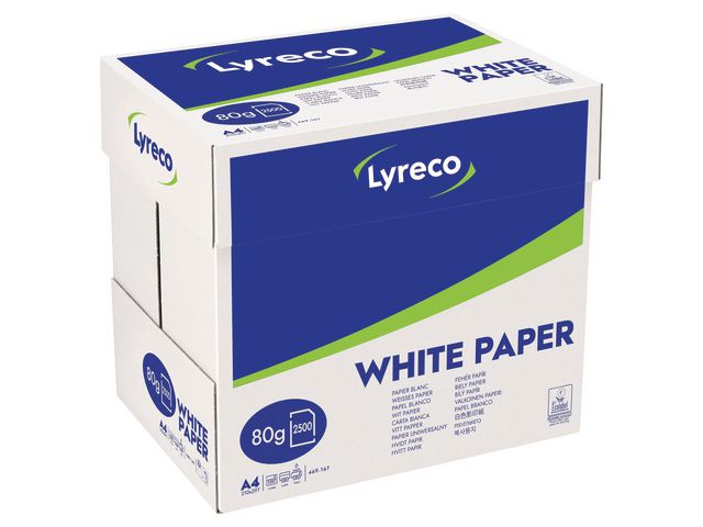 Lyreco Kopieringspapper Standard A4 80g ohålat XP, fp om 2500 blad