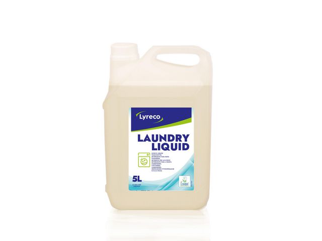 Lyreco Tvättmedel vit/kulör flytande 5L, flaska om 5 l