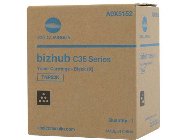 Konica Minolta Toner, TNP-22K, svart, A0X5152, st