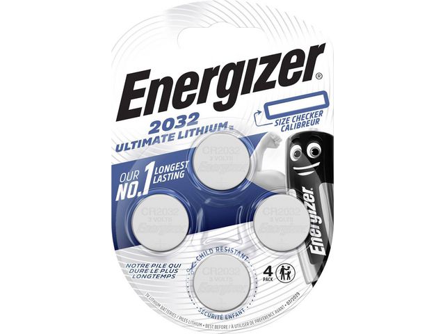 Energizer Batteri Ultimate CR2032, fp om 4 st