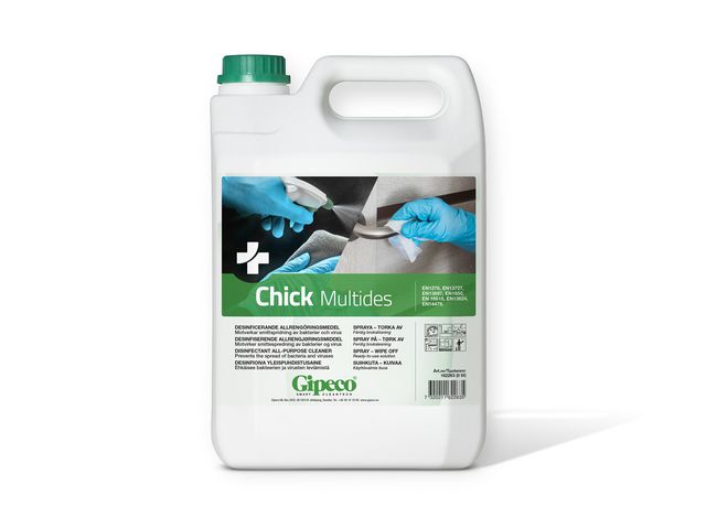 GIPECO Ytdesinfektion Chick Multides Alkoholfri 5L, flaska om 5 l