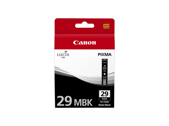 Canon Bläckpatron, PIXMA 29MBK, matt svart, singelförpackning, 4868B001, st