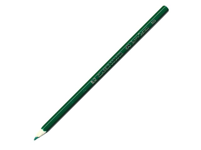 Faber-Castell Färgpenna, Classic, sexkantig pennkropp, grön, fp om 12 st