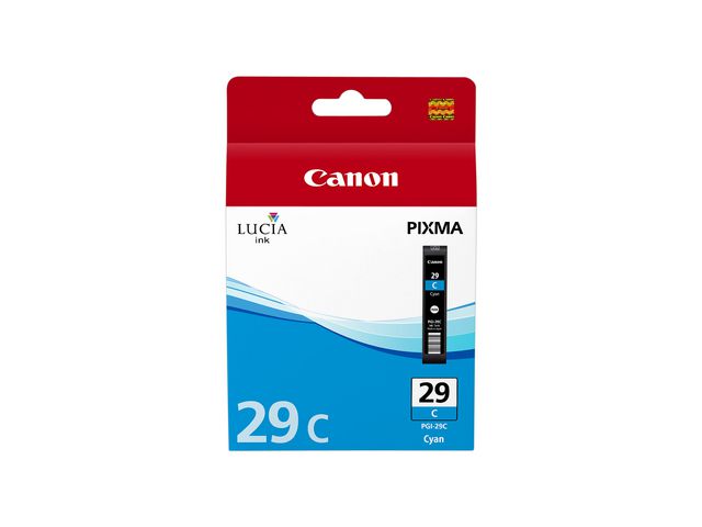 Canon Bläckpatron, 29C, cyan, singelförpackning, 4873B001, st