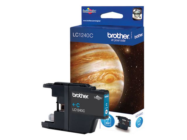 Brother Bläckpatron, LC1240 C, LC-1240C, Innobella™, cyan, singelförpackning, st