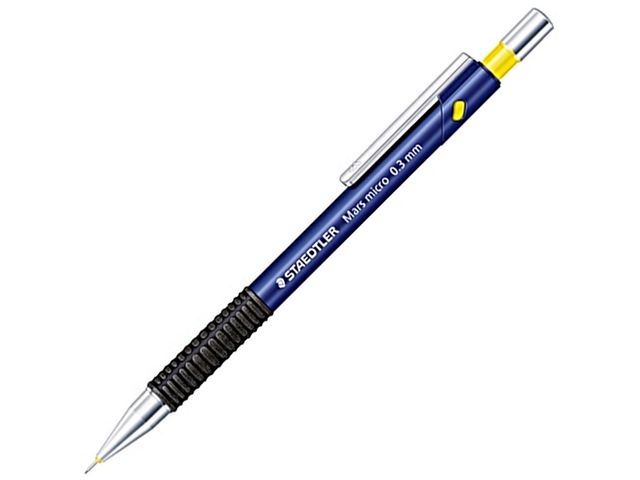 Staedtler Stiftpenna, Mars Micro, 0,3 mm B-stift, pennkropp med greppzon, blå, st
