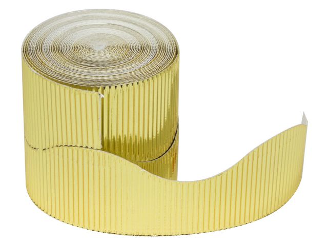 Wellpapp rulle krona 57mm x 15m Guld, rulle om 15 m