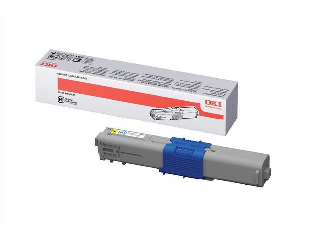 OKI Toner, hög kapacitet, gul, singelförpackning, 44469722, st