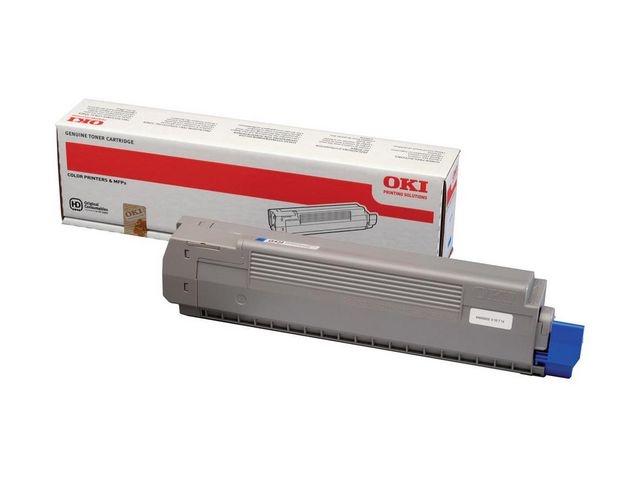 OKI Toner, singelförpackning, cyan, 44643003, st