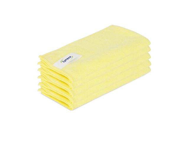 Lyreco Mikrofiberduk Pro 40x40cm gul, krt. om 60 x 5 st