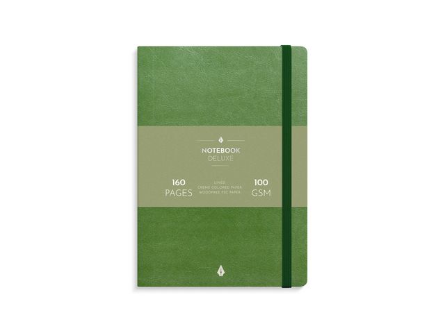 Burde Anteckningsbok Deluxe A5 grön, st
