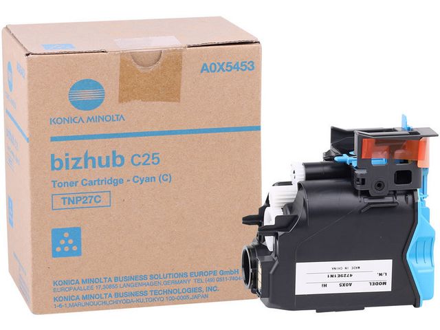 Konica Minolta Toner, TNP-27C, cyan, A0X5453, st