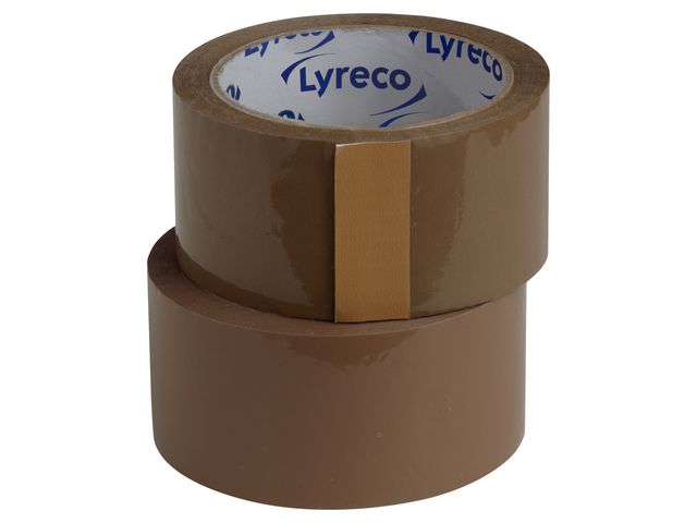 Lyreco Packtejp PP 50mmx66m NoNoise, fp om 6 rullar