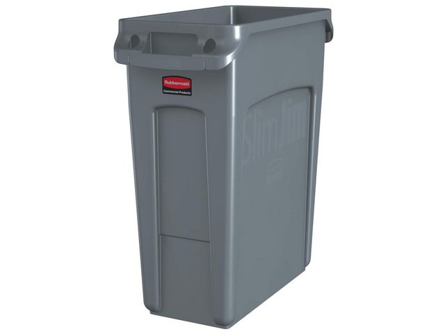 Rubbermaid Commercial Products Papperskorg Slim Jim 60L grå, st