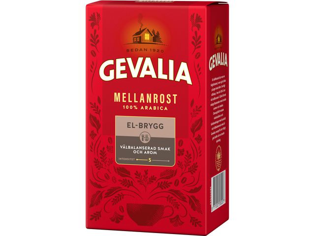 GEVALIA Kaffe mellanrost E-brygg 450g, fp om 450 g