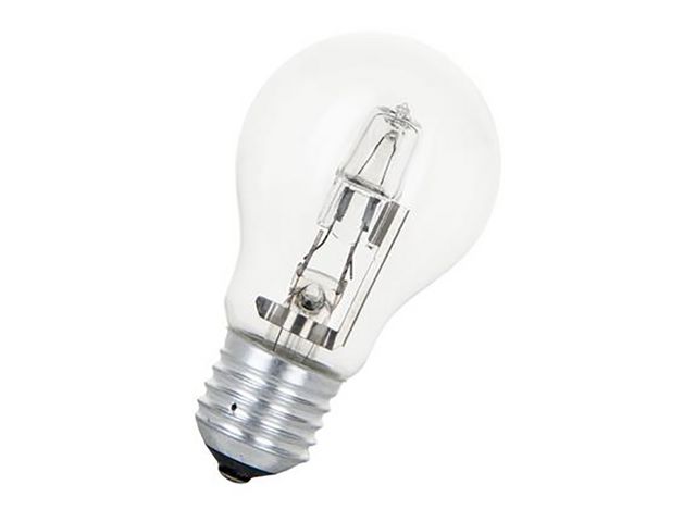 Halogenlampa Normal E27 230V Klar 28W=(37W), st