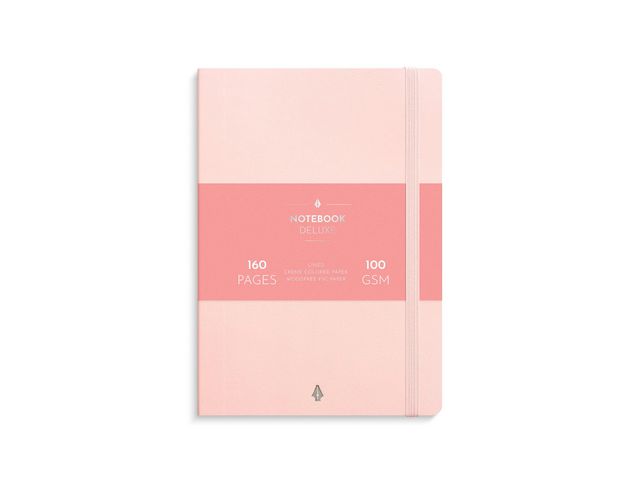 Burde Anteckningsbok Deluxe A5 rosa, st