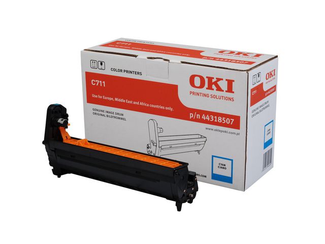 OKI Trumenhet, cyan, 44318507, st