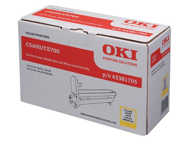 OKI Trumenhet, gul, 43381705, st